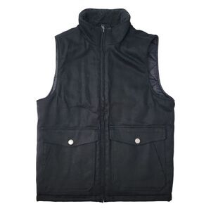 WP WEATHERPROOF Men's Sherpa Collar Full-Zip Workwear Vest - Black